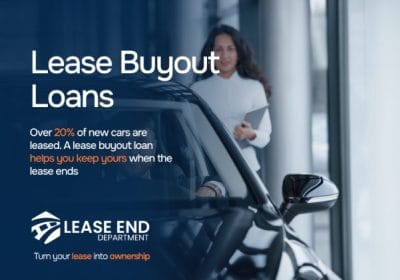 A custom image explaining what a lease buyout loan is