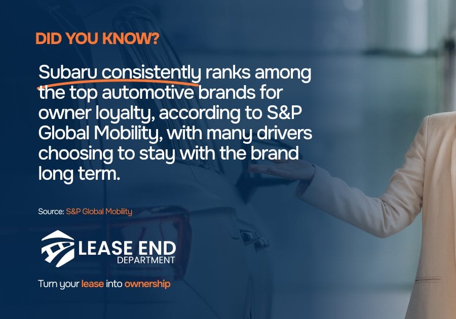 Statistic showcasing Subaru owner loyalty